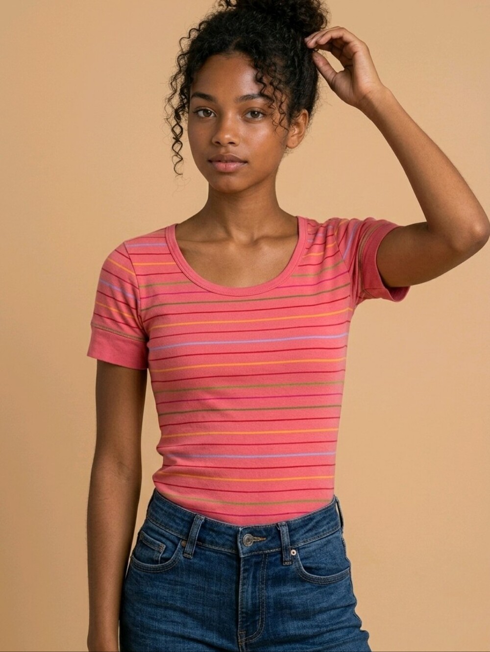 🙋Alternative Vintage Soft striped T shirt S M Great condition